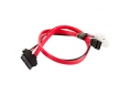 4World HDD kabelis | SATA 2 | 13pin SATA Slimline (F) - 7pin SATA (F) & LP4 | 50