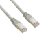 4World patchcord kabelis RJ45, užlydytas apvalkalas, kat. 6, FTP, 1m, pilkas