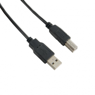 4World Kabelis USB 2.0 , tipas A-B M/M 5m, juodas