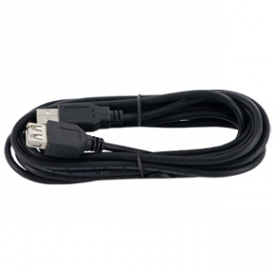 4World  Prailginantis kabelis USB 2.0 tipas A-A M/F 3m, BLK