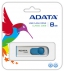 Atmintukas Adata Classic C008 8GB, Ištraukiamas, Baltai mėlynas