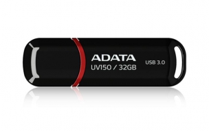 Atmintukas Adata DashDrive UV150 32GB USB3 90/20MBs, Juodas
