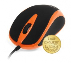 Pelė Media-Tech Plano, 800dpi, Optinė, USB, Oranžinė